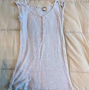 Mandee Light Blue Short Sleeve Top